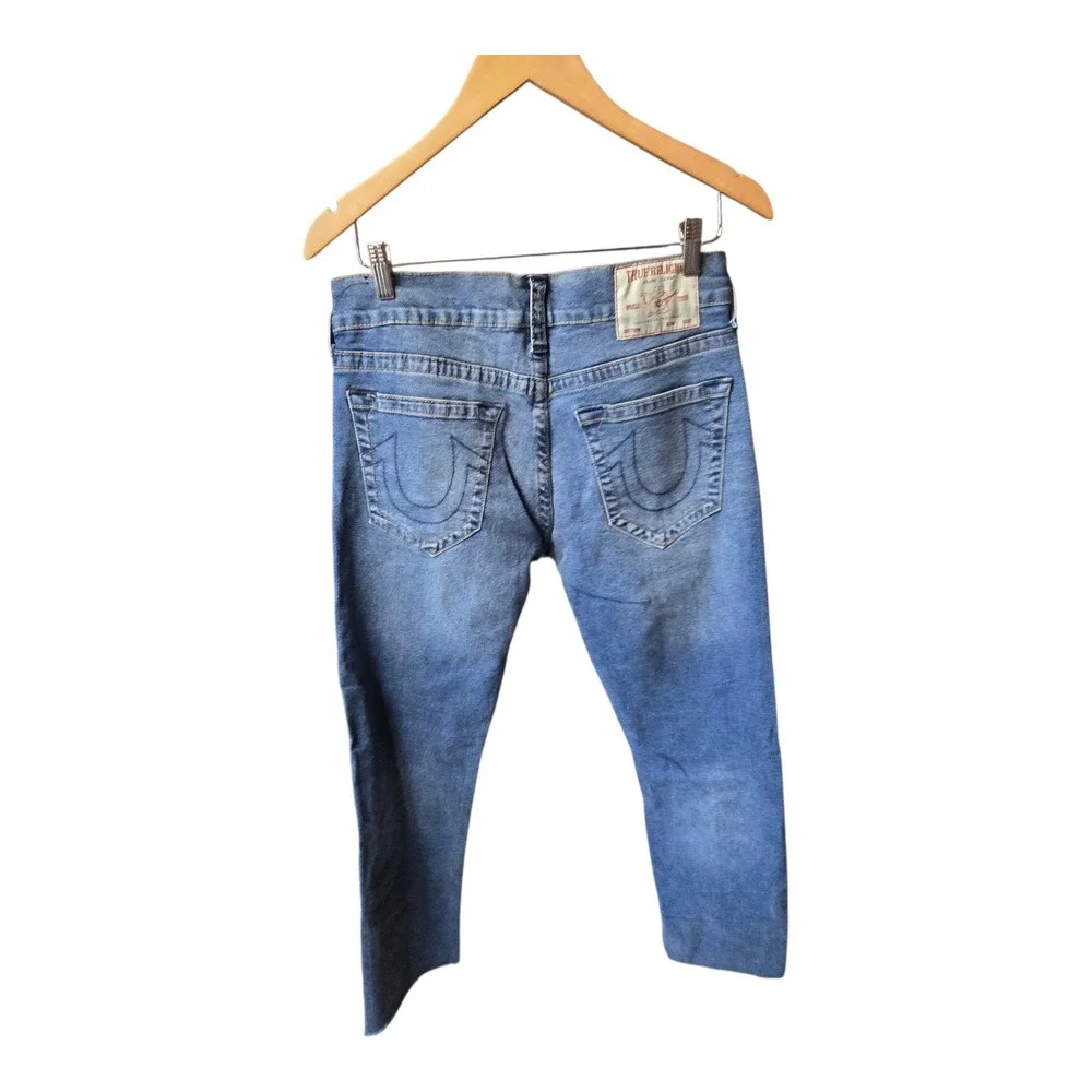 True Religion Jeans Ricky‎ Relaxed Straight 30x30 Raw Hem